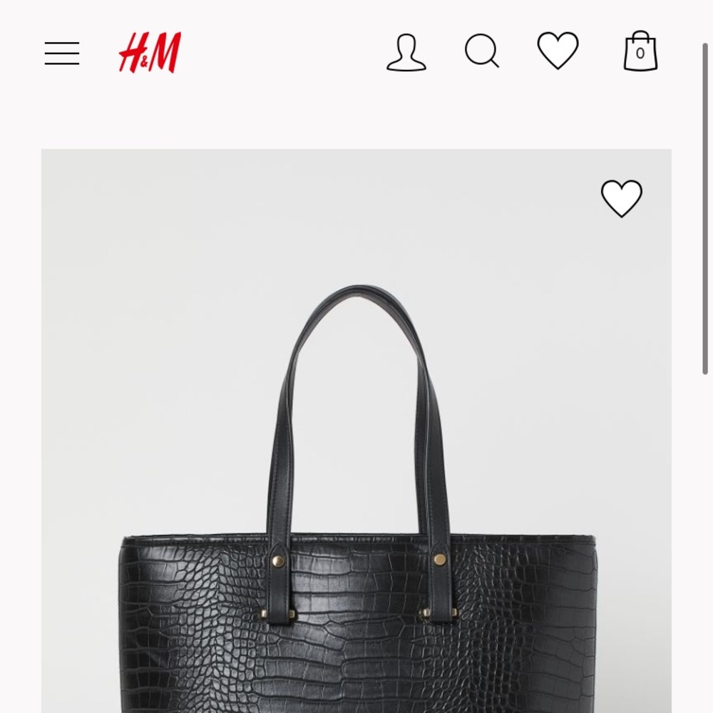 H&M Shoulder Bag Black